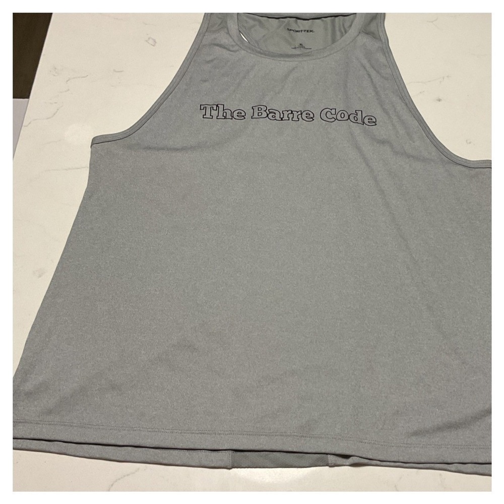 The Barre Code Women's Gray Tank Top- XL